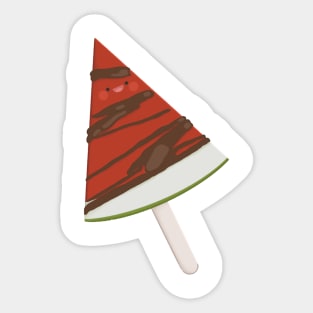 Cute watermelon ice cream Sticker